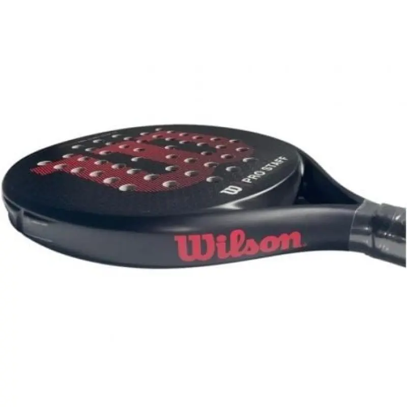 Pala de Pádel Wilson Pro Staff Team TX V2/ Negra y Roja Pala de Pádel Wilson Pro Staff Team TX V2/ Negra y Roja