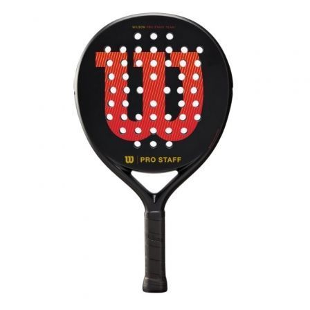 Pala de Pádel Wilson Pro Staff Team V2/ Negra y Roja Pala de Pádel Wilson Pro Staff Team V2/ Negra y Roja
