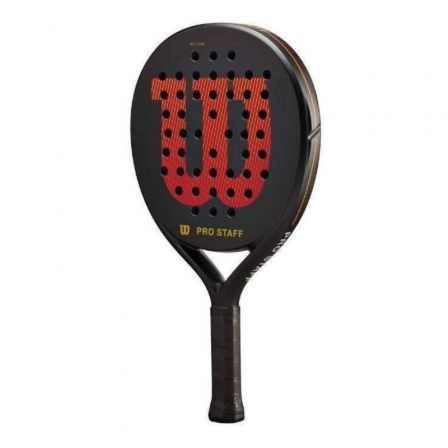 Pala de Pádel Wilson Pro Staff Team V2/ Negra y Roja Pala de Pádel Wilson Pro Staff Team V2/ Negra y Roja