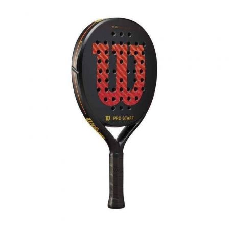 Pala de Pádel Wilson Pro Staff Team V2/ Negra y Roja Pala de Pádel Wilson Pro Staff Team V2/ Negra y Roja