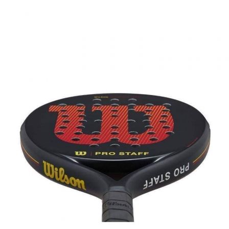 Pala de Pádel Wilson Pro Staff Team V2/ Negra y Roja Pala de Pádel Wilson Pro Staff Team V2/ Negra y Roja