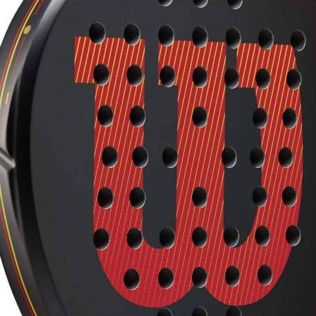 Pala de Pádel Wilson Pro Staff Team V2/ Negra y Roja Pala de Pádel Wilson Pro Staff Team V2/ Negra y Roja