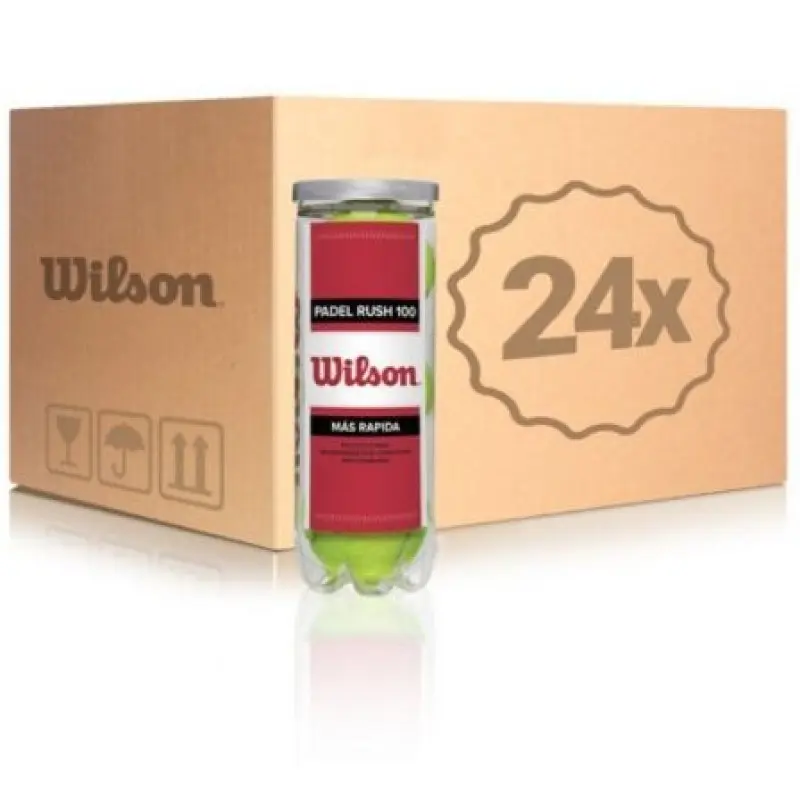 Cajón Bolas Wilson Rush 100/ 24 packs de 3 unidades Cajón Bolas Wilson Rush 100/ 24 packs de 3 unidades