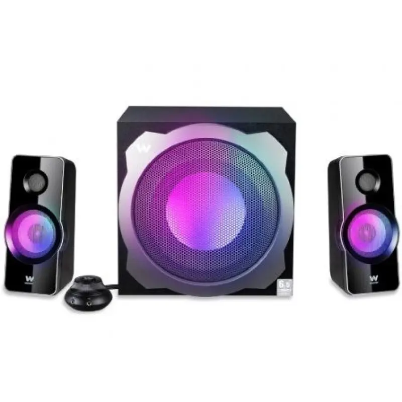 Altavoces Woxter Big Bass 260 RGB/ 150W/ 2.1 Altavoces Woxter Big Bass 260 RGB/ 150W/ 2.1