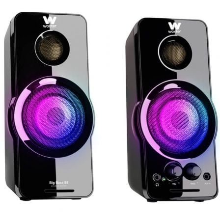 Altavoces Woxter Big Bass 95 RGB/ 20W/ 2.0 Altavoces Woxter Big Bass 95 RGB/ 20W/ 2.0
