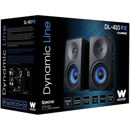 Altavoces Woxter Dynamic Line DL-410 FX/ 150W/ 2.0 Altavoces Woxter Dynamic Line DL-410 FX/ 150W/ 2.0
