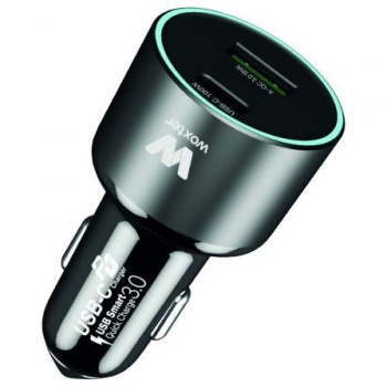 Cargador de Coche Woxter PE26-182/ 1xUSB Tipo-C/ 1xUSB/ 100W Cargador de Coche Woxter PE26-182/ 1xUSB Tipo-C/ 1xUSB/ 100W
