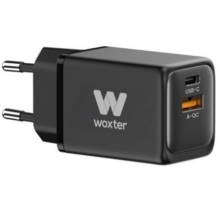Cargador GaN de Pared Woxter PE26-175/ 1xUSB Tipo-C + Cable USB Tipo-C/ 1xUSB/ 48W Cargador GaN de Pared Woxter PE26-175/ 1xUSB Tipo-C + Cable USB Tipo-C/ 1xUSB/ 48W