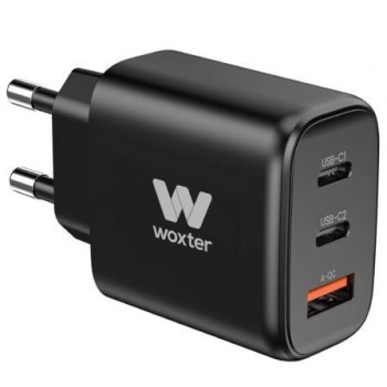 Cargador de Pared Woxter PE26-176/ 2xUSB Tipo-C + Cable USB Tipo-C/ 1xUSB/ 65W Cargador de Pared Woxter PE26-176/ 2xUSB Tipo-C + Cable USB Tipo-C/ 1xUSB/ 65W