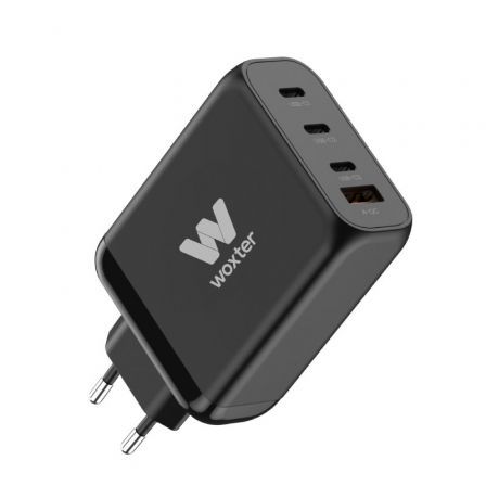 Cargador Gan de Pared Woxter PE26-177/ 3xUSB Tipo-C/ 1xUSB/ + Cable USB Tipo-C/ 100W Cargador Gan de Pared Woxter PE26-177/ 3xUSB Tipo-C/ 1xUSB/ + Cable USB Tipo-C/ 100W