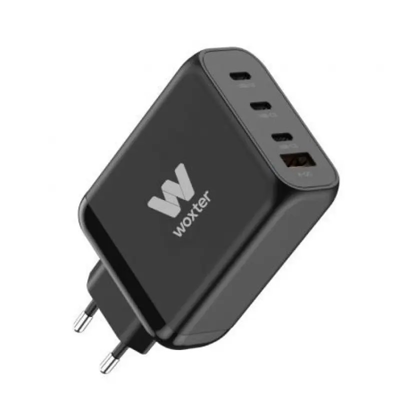 Cargador Gan de Pared Woxter PE26-177/ 3xUSB Tipo-C/ 1xUSB/ + Cable USB Tipo-C/ 100W Cargador Gan de Pared Woxter PE26-177/ 3xUSB Tipo-C/ 1xUSB/ + Cable USB Tipo-C/ 100W