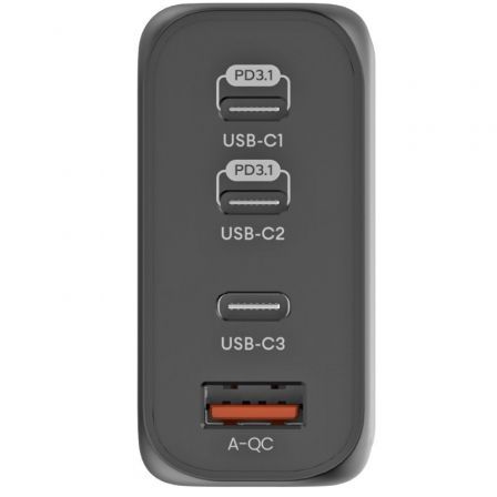 Cargador GaN de Pared Woxter PE26-178/ 3xUSB Tipo-C + Cable USB Tipo-C/ 1xUSB/ 140W Cargador GaN de Pared Woxter PE26-178/ 3xUSB Tipo-C + Cable USB Tipo-C/ 1xUSB/ 140W