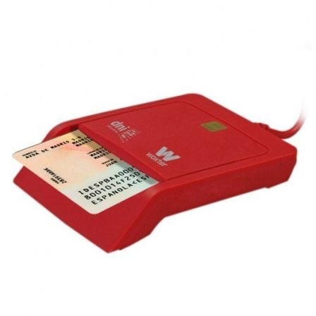 Lector de DNI Woxter PE26-145/ Rojo Lector de DNI Woxter PE26-145/ Rojo