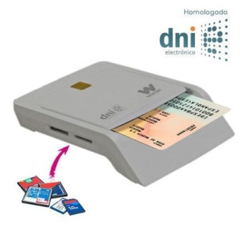 Lector de DNI y Tarjetas Woxter PE26-147/ Blanco/ USB 2.0 Lector de DNI y Tarjetas Woxter PE26-147/ Blanco/ USB 2.0