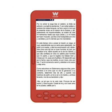 Libro Electrónico Ebook Woxter Scriba 195 S/ 4.7'/ Tinta Electrónica/ Rojo Libro Electrónico Ebook Woxter Scriba 195 S/ 4.7'/ Tinta Electrónica/ Rojo