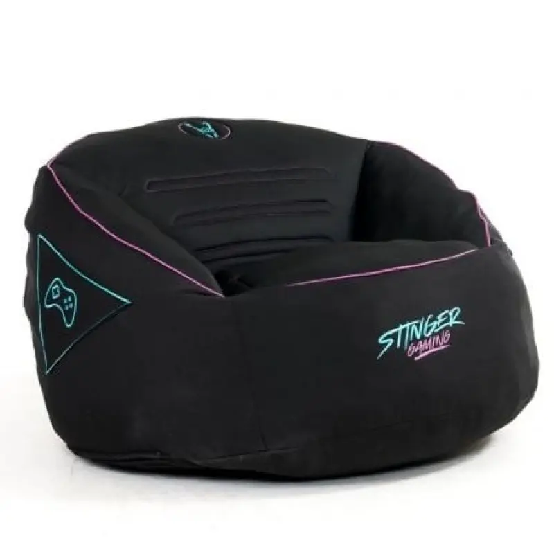 Puff Woxter Stinger Gaming/ con relleno/ Azul y Negro Puff Woxter Stinger Gaming/ con relleno/ Azul y Negro