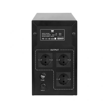SAI Línea Interactiva Woxter UPS 1200 VA/ 1200VA-720W/ 3 Salidas/ Formato Torre SAI Línea Interactiva Woxter UPS 1200 VA/ 1200VA-720W/ 3 Salidas/ Formato Torre