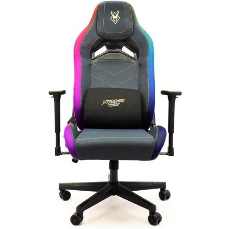 Silla Gaming Woxter Stinger Station Elite/ Luces LED/ Dorada y Plata Silla Gaming Woxter Stinger Station Elite/ Luces LED/ Dorada y Plata