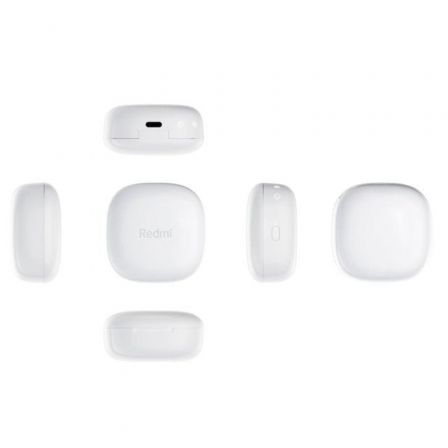 Auriculares Bluetooth Xiaomi Redmi Buds 6 Play con estuche de carga/ Autonomía 7h/ Blancos Auriculares Bluetooth Xiaomi Redmi Buds 6 Play con estuche de carga/ Autonomía 7h/ Blancos