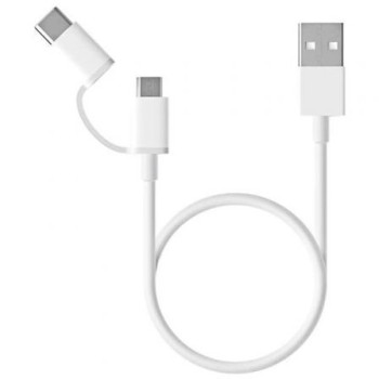 Cable USB 2.0 Xiaomi SJV4083TY/ USB Macho - Micro USB Macho/ USB Tipo-C Macho/ 30cm/ Blanco Cable USB 2.0 Xiaomi SJV4083TY/ USB Macho - Micro USB Macho/ USB Tipo-C Macho/ 30cm/ Blanco