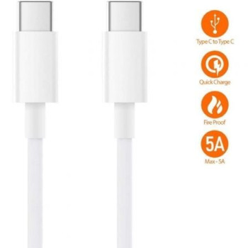 Cable USB 2.0 Tipo C Xiaomi SJV4108GL/ USB Tipo-C Macho - USB Tipo-C Macho/ 1.5m/ Blanco Cable USB 2.0 Tipo C Xiaomi SJV4108GL/ USB Tipo-C Macho - USB Tipo-C Macho/ 1.5m/ Blanco
