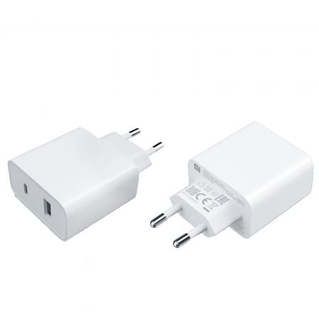 Cargador de Pared Xiaomi Mi 33W Wall Charger/ 1xUSB Tipo-C/ 1xUSB/ 33W Cargador de Pared Xiaomi Mi 33W Wall Charger/ 1xUSB Tipo-C/ 1xUSB/ 33W
