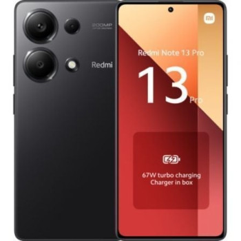 Smartphone Xiaomi Redmi Note 13 Pro NFC 8GB/ 256GB/ 6.67'/ Negro Smartphone Xiaomi Redmi Note 13 Pro NFC 8GB/ 256GB/ 6.67'/ Negro