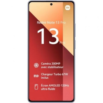 Smartphone Xiaomi Redmi Note 13 Pro NFC 8GB/ 256GB/ 6.67'/ Purpura Smartphone Xiaomi Redmi Note 13 Pro NFC 8GB/ 256GB/ 6.67'/ Purpura