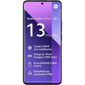 Smartphone Xiaomi Redmi Note 13 Pro+ 12GB/ 512GB/ 6.67'/ 5G/ Negro Smartphone Xiaomi Redmi Note 13 Pro+ 12GB/ 512GB/ 6.67'/ 5G/ Negro