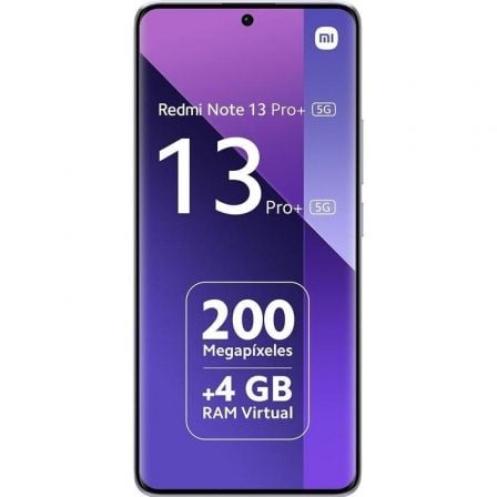 Smartphone Xiaomi Redmi Note 13 Pro+ NFC 12GB/ 512GB/ 6.67'/ 5G/ Púrpura Smartphone Xiaomi Redmi Note 13 Pro+ NFC 12GB/ 512GB/ 6.67'/ 5G/ Púrpura