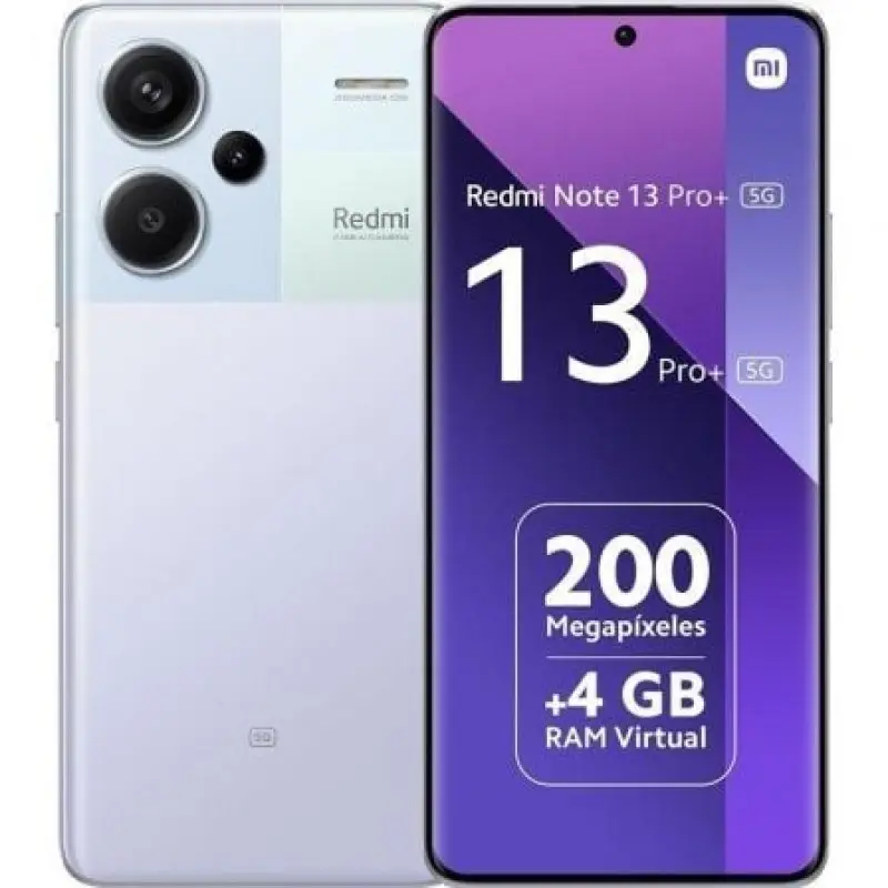Smartphone Xiaomi Redmi Note 13 Pro+ NFC 8GB/ 256GB/ 6.67'/ 5G/ Púrpura Smartphone Xiaomi Redmi Note 13 Pro+ NFC 8GB/ 256GB/ 6.67'/ 5G/ Púrpura