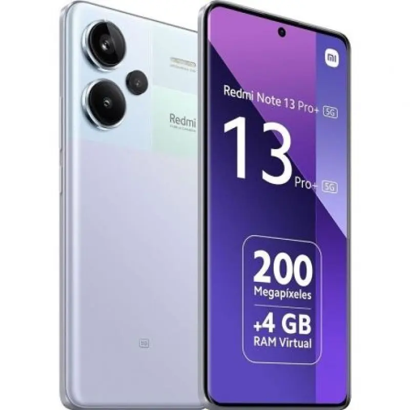 Smartphone Xiaomi Redmi Note 13 Pro+ NFC 8GB/ 256GB/ 6.67'/ 5G/ Púrpura Smartphone Xiaomi Redmi Note 13 Pro+ NFC 8GB/ 256GB/ 6.67'/ 5G/ Púrpura