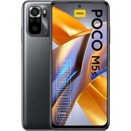 Smartphone Xiaomi POCO M5s 4GB/ 128GB/ 6.43'/ Gris Smartphone Xiaomi POCO M5s 4GB/ 128GB/ 6.43'/ Gris