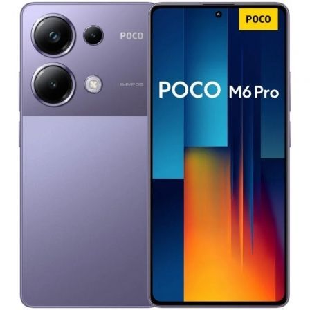 Smartphone Xiaomi POCO M6 Pro 8GB/ 256GB/ 6.67'/ Púrpura Smartphone Xiaomi POCO M6 Pro 8GB/ 256GB/ 6.67'/ Púrpura