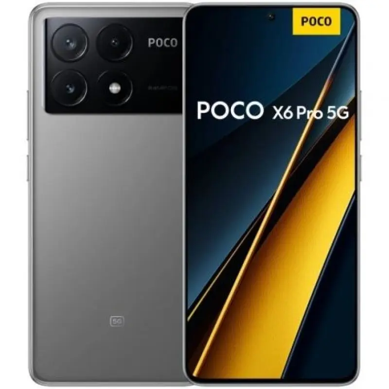 Smartphone Xiaomi POCO X6 Pro 8GB/ 256GB/ 6.67'/ 5G/ Gris Smartphone Xiaomi POCO X6 Pro 8GB/ 256GB/ 6.67'/ 5G/ Gris