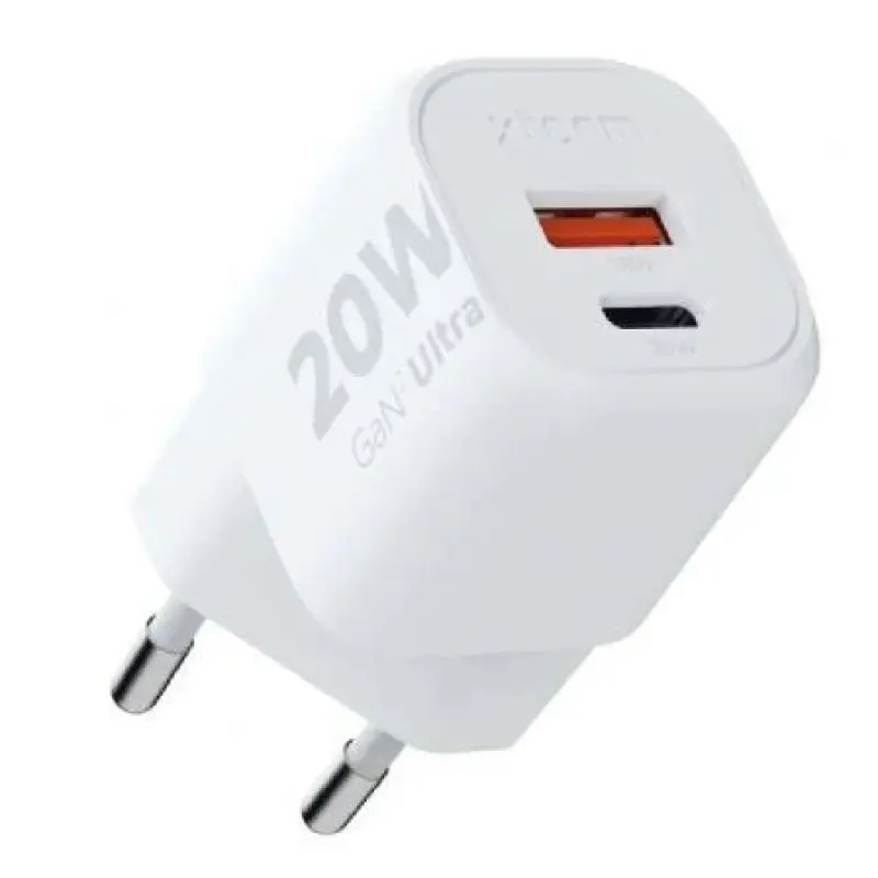 Cargador de Pared Xtorm XEC020/ 1xUSB Tipo-C/ 1xUSB/ 20W Cargador de Pared Xtorm XEC020/ 1xUSB Tipo-C/ 1xUSB/ 20W