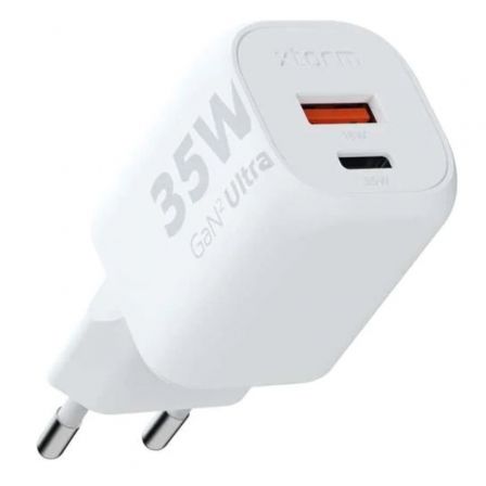 Cargador de Pared Xtorm XEC035/ 1xUSB Tipo-C/ 1xUSB/ 35W Cargador de Pared Xtorm XEC035/ 1xUSB Tipo-C/ 1xUSB/ 35W