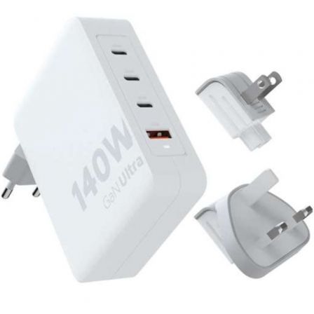 Cargador de Pared Universal Xtorm XVC2140/ 3xUSB Tipo-C/ 1xUSB + Cable USB Tipo-C/ 140W Cargador de Pared Universal Xtorm XVC2140/ 3xUSB Tipo-C/ 1xUSB + Cable USB Tipo-C/ 140W