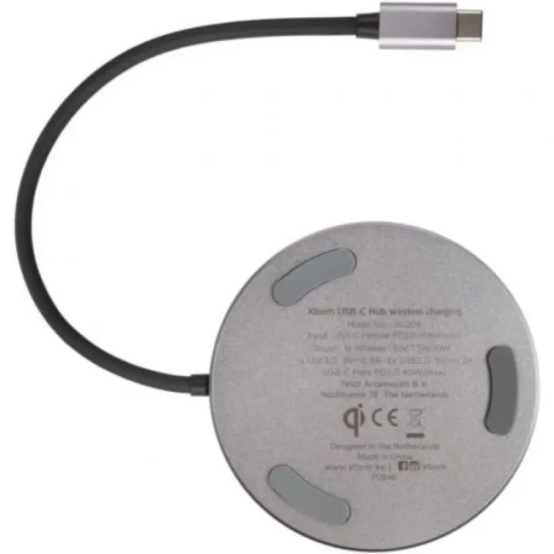 Docking USB Tipo-C con Carga Inalámbrica Xtorm XC006/ 3xUSB/ 1xUSB Tipo-C PD/ 1xHDMI/ Negro y Gris Docking USB Tipo-C con Carga Inalámbrica Xtorm XC006/ 3xUSB/ 1xUSB Tipo-C PD/ 1xHDMI/ Negro y Gris