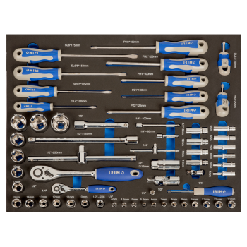Inserções de espuma 3/3 com chaves de caixa e chaves de parafusos - 60 pcs