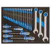 Inserções de espuma 3/3 com chaves de bocas combinadas e chaves de parafusos - 27 pcs Inserções de espuma 3/3 com chaves de bocas combinadas e chaves de parafusos - 27 pcs