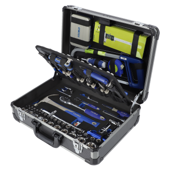 Estojo em alumínio, 145 ferramentas Estojo em alumínio, 145 ferramentas