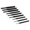 Conjunto de punções de pino paralelo de 9 Pcs 2-3-4-5-6-7-8-9-10 mm Conjunto de punções de pino paralelo de 9 Pcs 2-3-4-5-6-7-8-9-10 mm