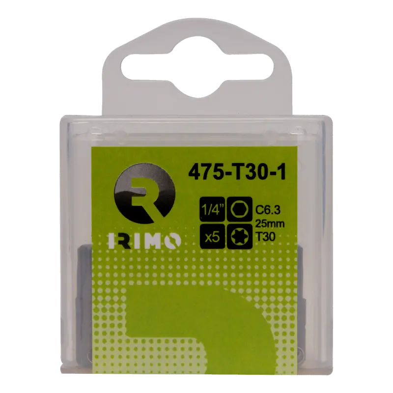 Pontas 1/4 T6, 25 mm, caixa de 10 pcs Pontas 1/4 T6, 25 mm, caixa de 10 pcs