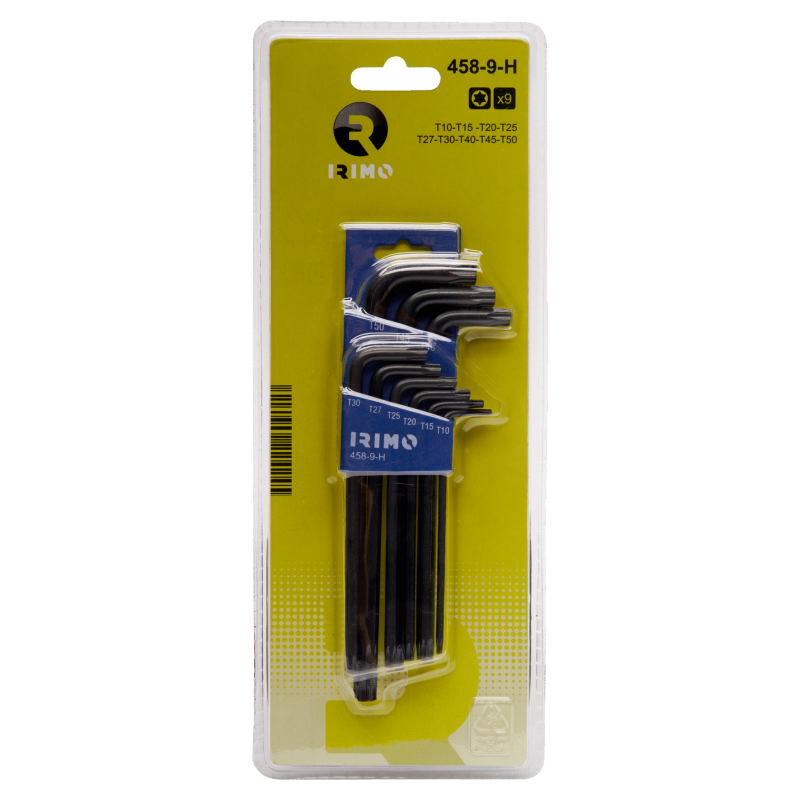 Suporte para chaves torx em L 9 Pcs T10-T50 Suporte para chaves torx em L 9 Pcs T10-T50