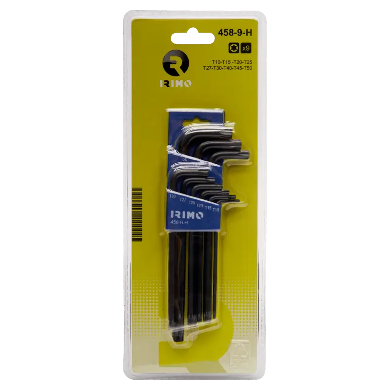 Suporte para chaves torx em L 9 Pcs T10-T50 Suporte para chaves torx em L 9 Pcs T10-T50