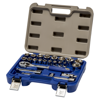 Conjunto de chaves de caixa 1/2 23 Pcs, sextavadas 8-32 mm