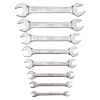 Conjunto de chaves de extremidade aberta dupla 6X7-20X22 8 Pcs em suporte Conjunto de chaves de extremidade aberta dupla 6X7-20X22 8 Pcs em suporte