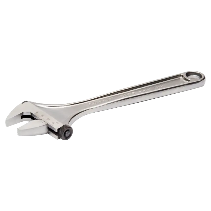 Chave ajustável de 12 com porca lateral cromada Chave ajustável de 12 com porca lateral cromada