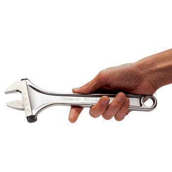 Chave ajustável de 6 com porca lateral cromada